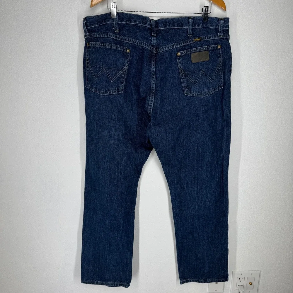 Wrangler George Strait Collection Mens Blue Denim Jeans 40x30 Workwear Western